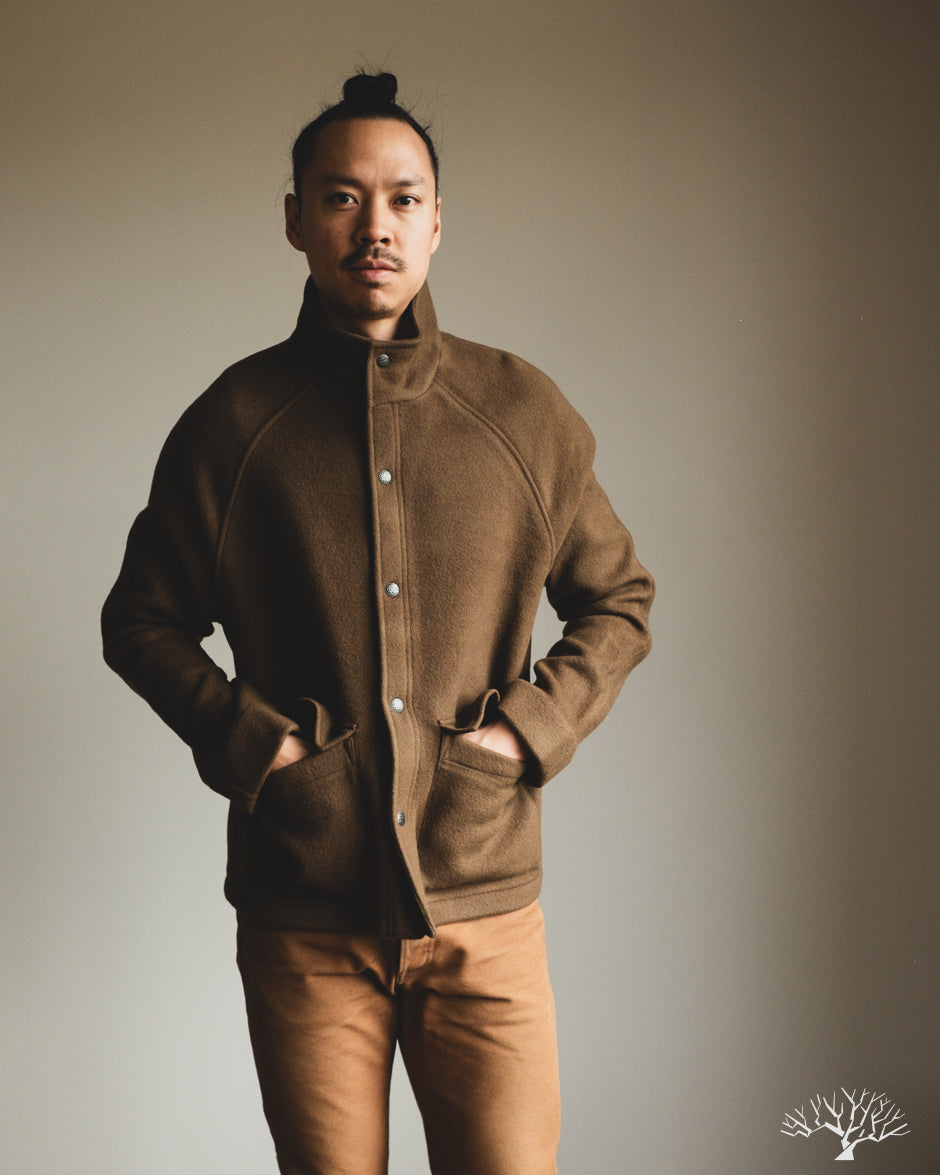 3sixteen Welding Jacket - Tobacco Melton Wool