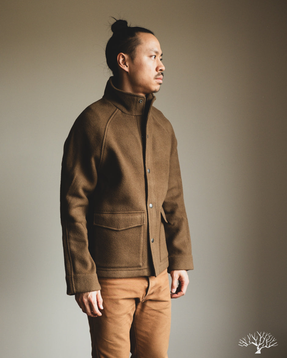 3sixteen Welding Jacket - Tobacco Melton Wool