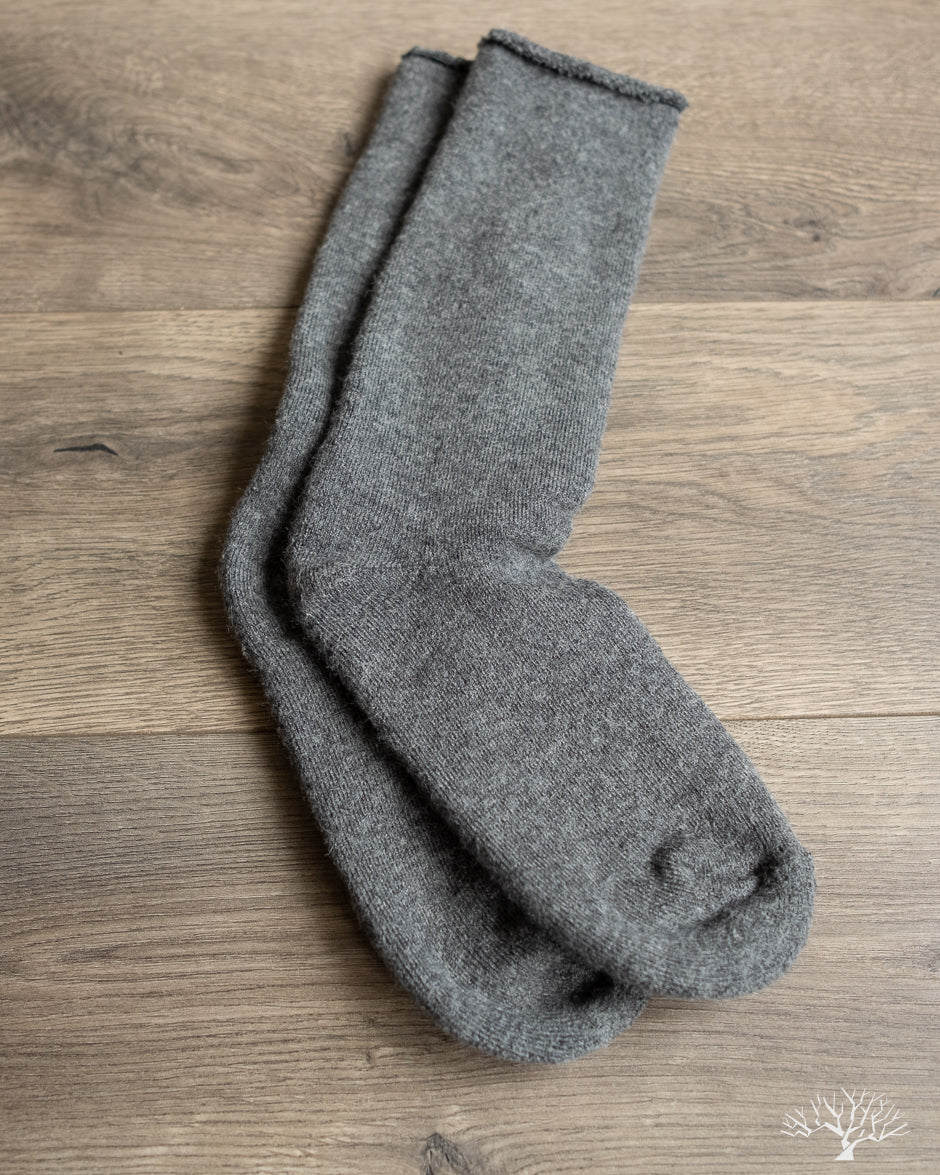 American Trench Alpaca Pile Sock - Grey