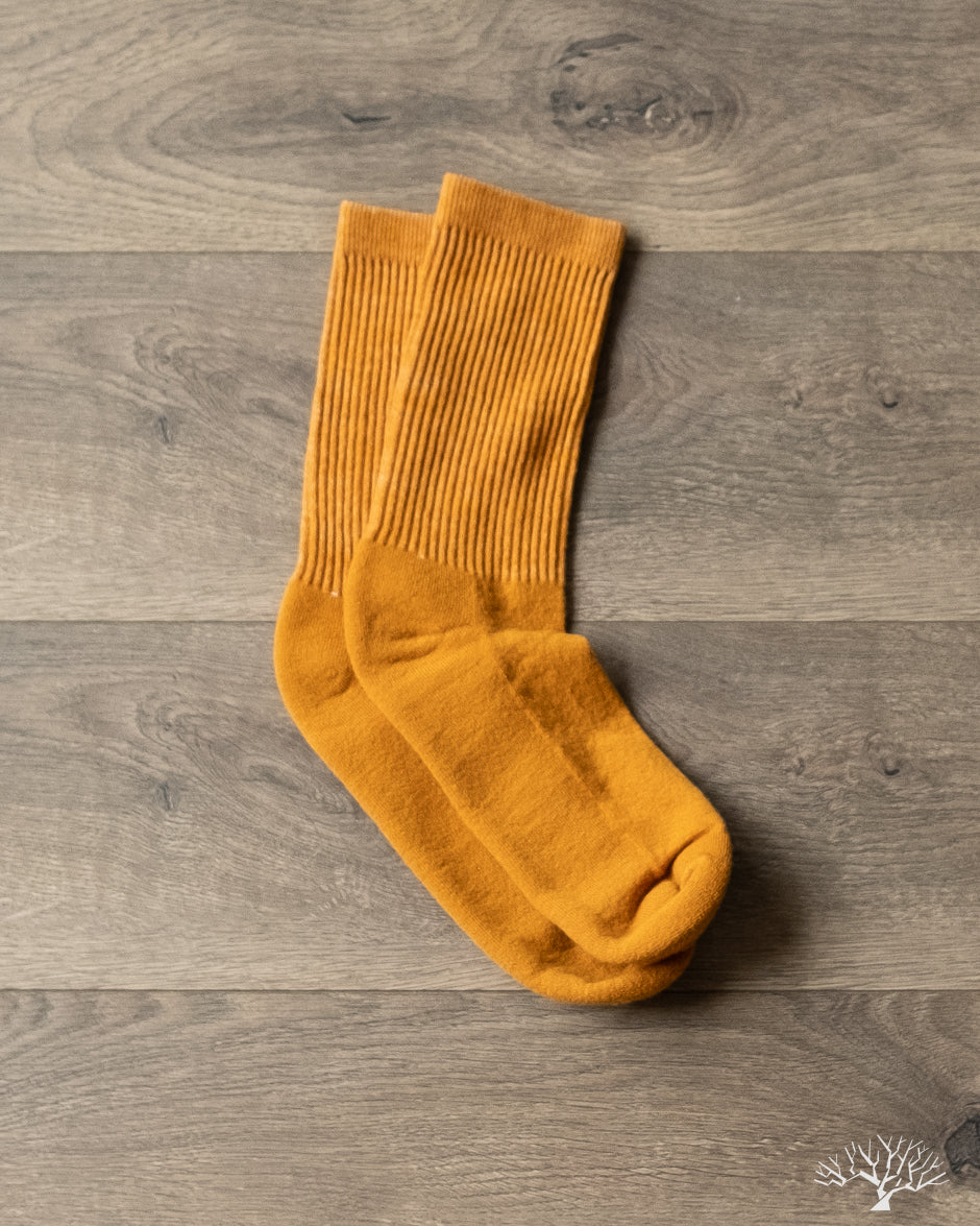 American Trench Supermerino Crew Sock - Mustard