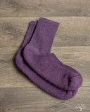 American Trench Supermerino Crew Sock - Plum