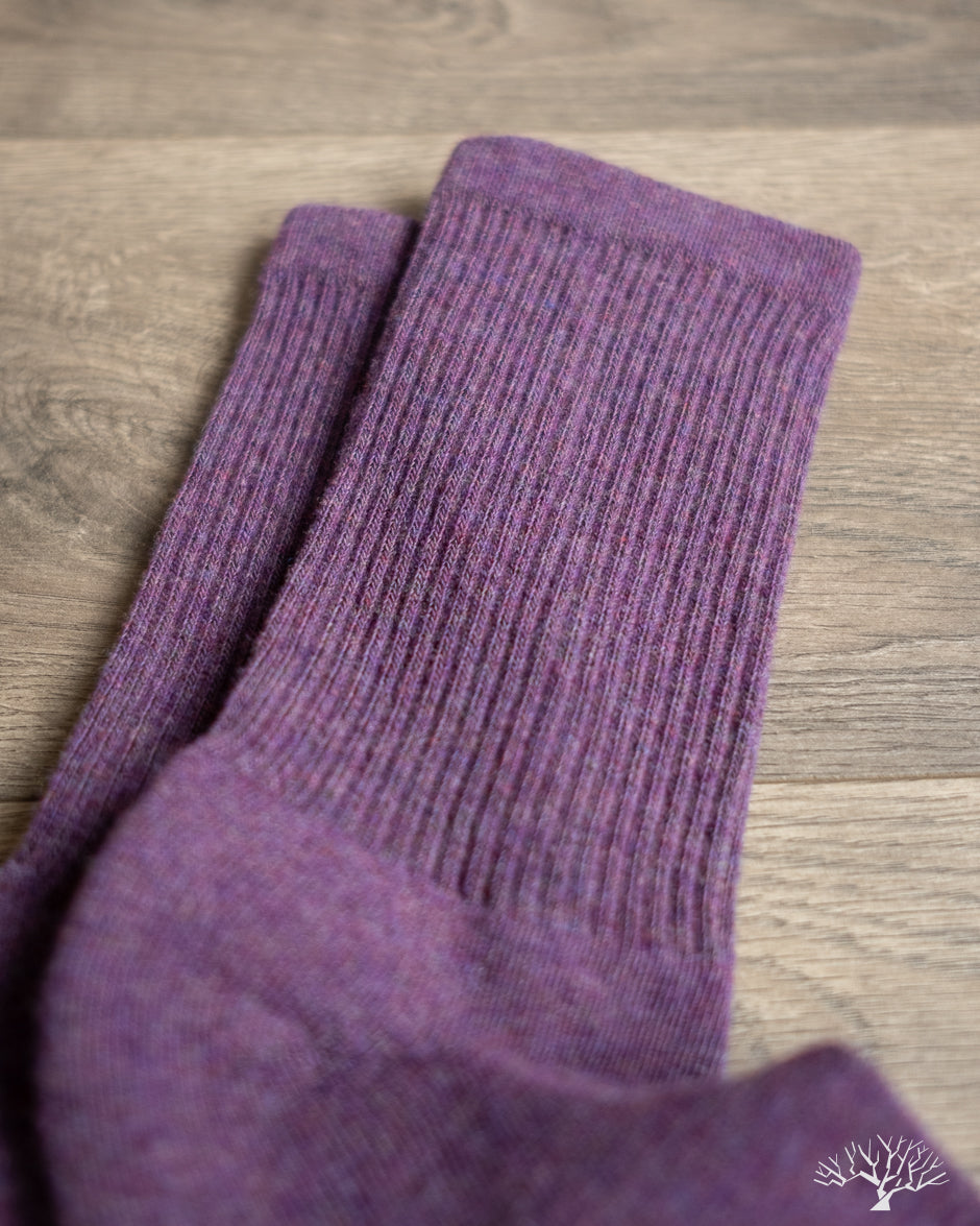 American Trench Supermerino Crew Sock - Plum