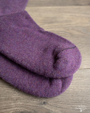 American Trench Supermerino Crew Sock - Plum