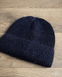 Cableami Mohair Watch Cap - Navy