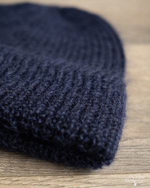 Cableami Mohair Watch Cap - Navy