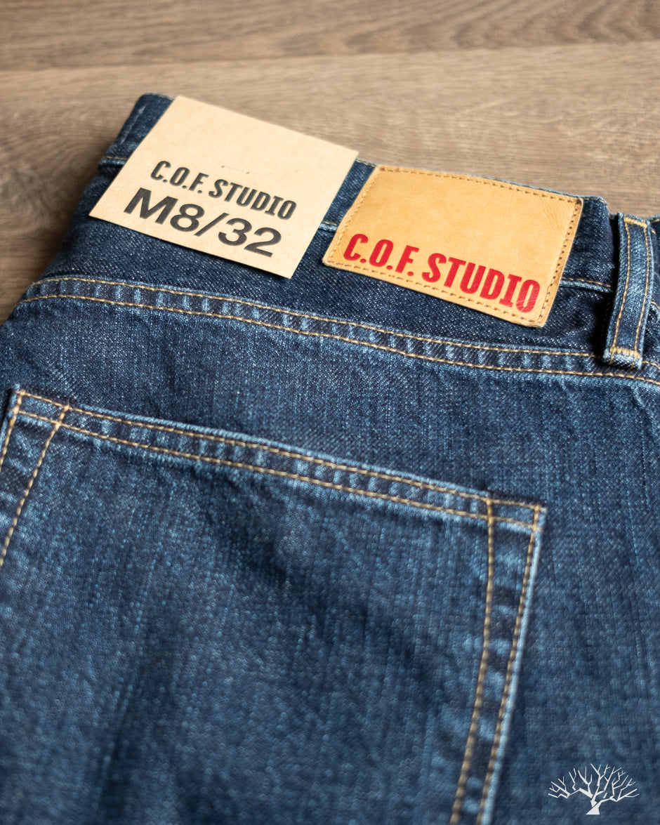 C.O.F. Studio M8 Straight Fit - 14oz Indigo Selvedge 6x Wash