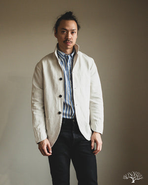 C.O.F. Studio Cotton/Linen Painter Jacket - Ecru