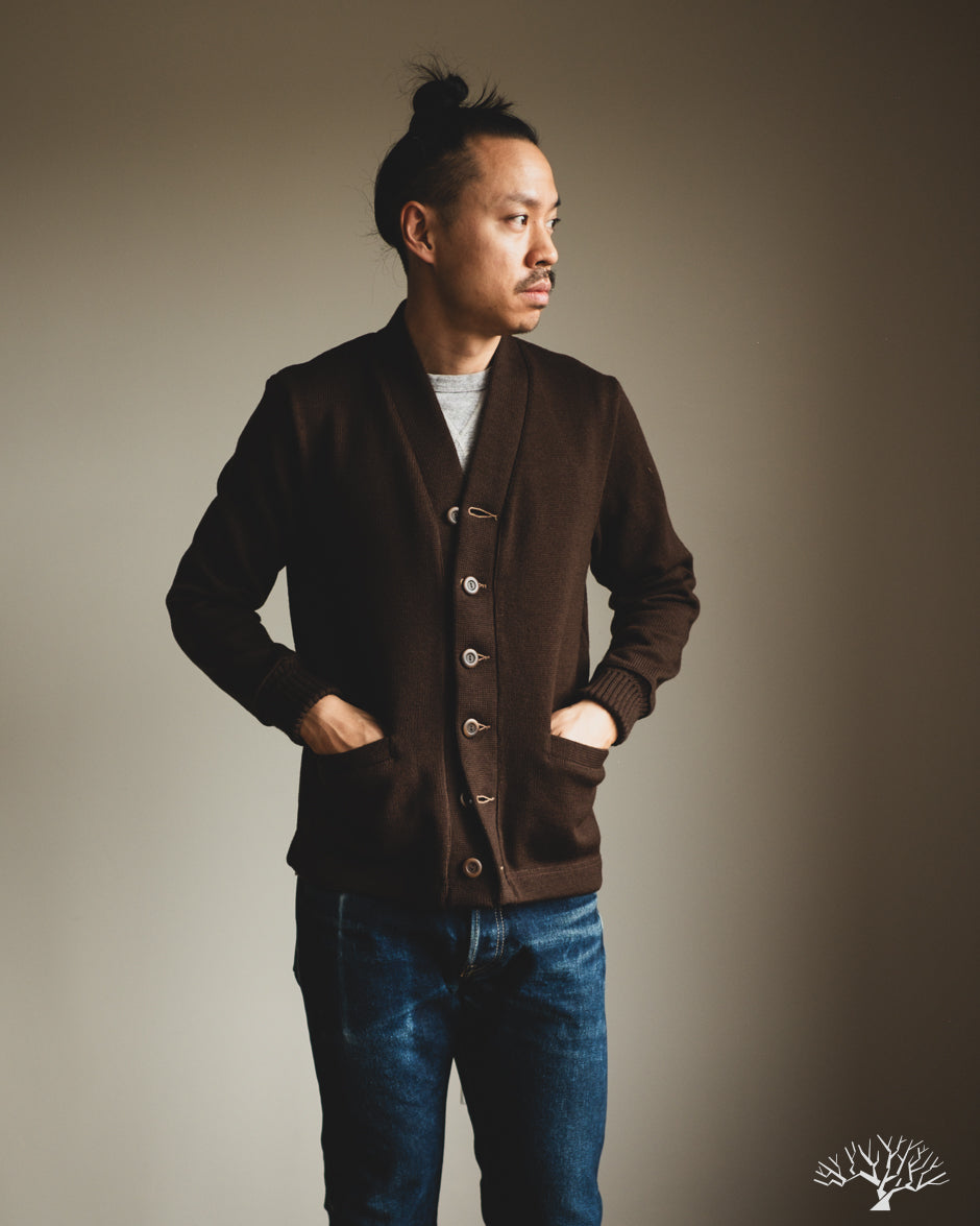 Dehen 1920 Classic Cardigan - Brown (Modified)