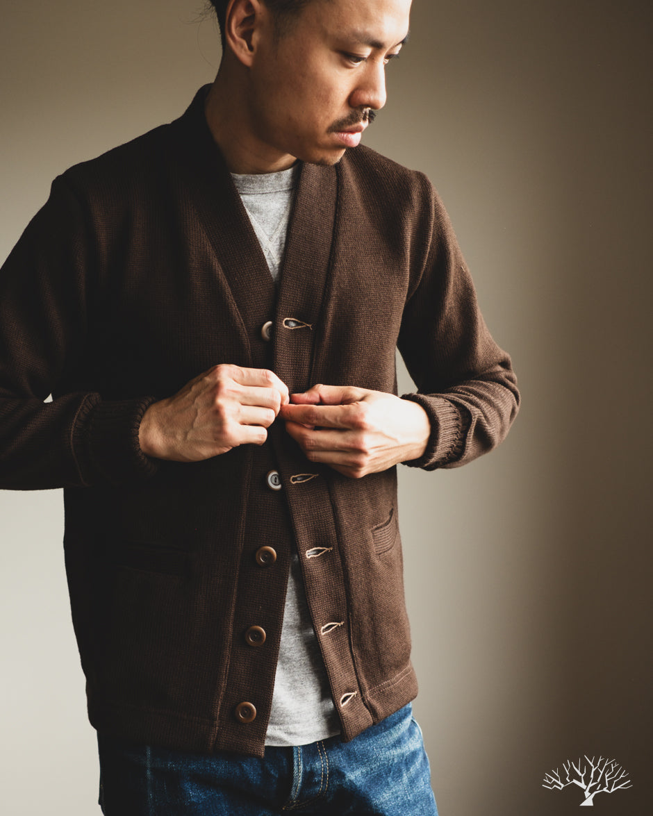 Dehen 1920 Classic Cardigan - Brown (Modified)