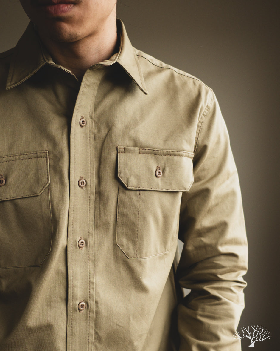 Dehen 1920 Drover Shirt - Alvord Khaki