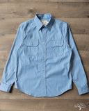 Dehen 1920 Drover Shirt - Light Indigo Chambray