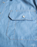 Dehen 1920 Drover Shirt - Light Indigo Chambray