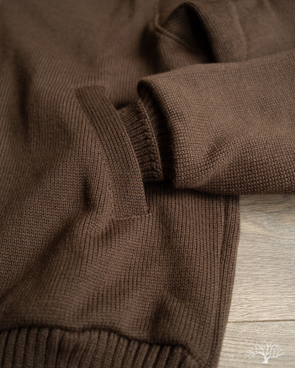 Dehen 1920 Full-Throttle Moto-Sweater - Brown