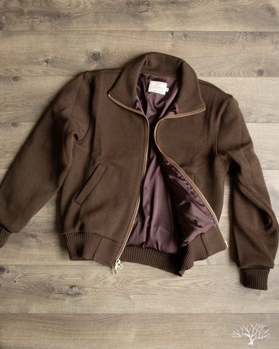 Dehen 1920 Full-Throttle Moto-Sweater - Brown