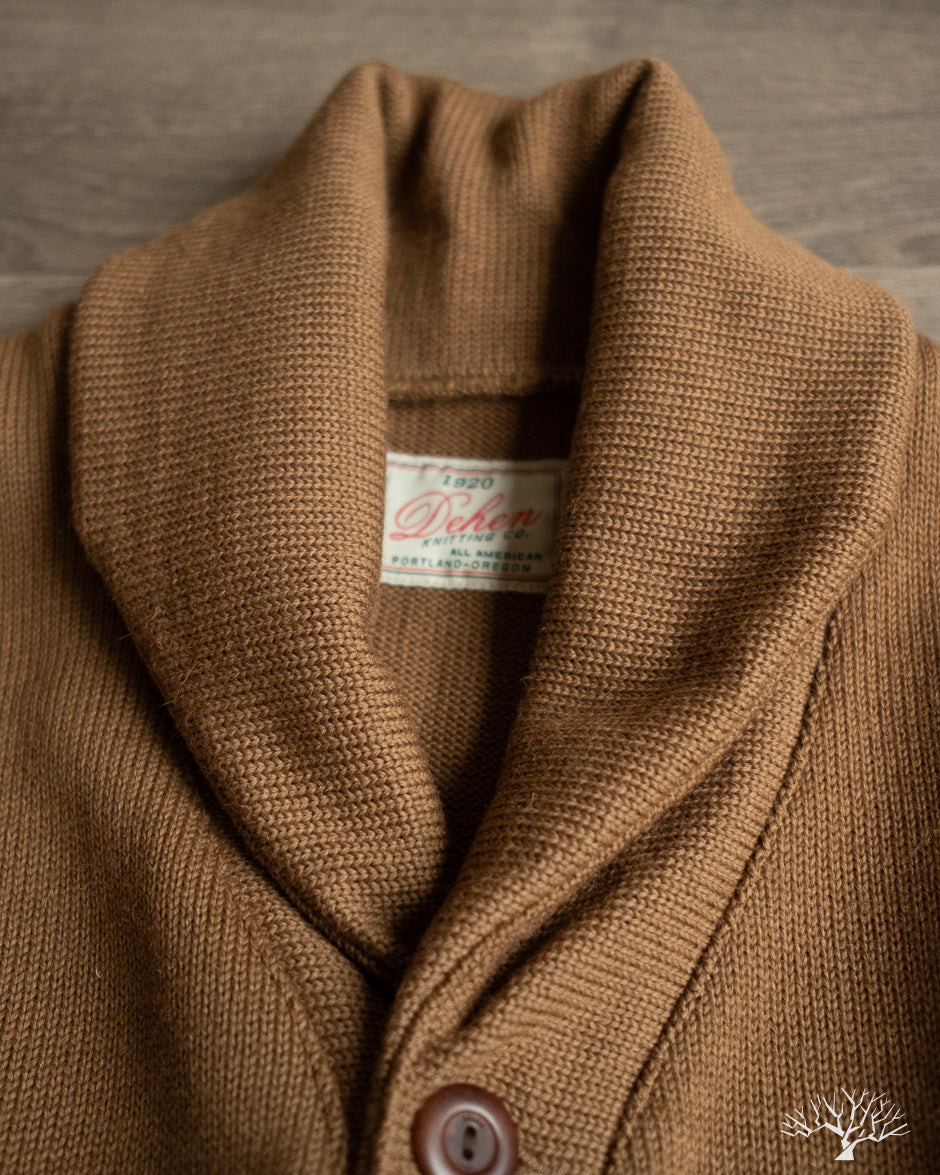 Dehen 1920 Shawl Sweater Coat 2.0 - Dark Tan (Modified)