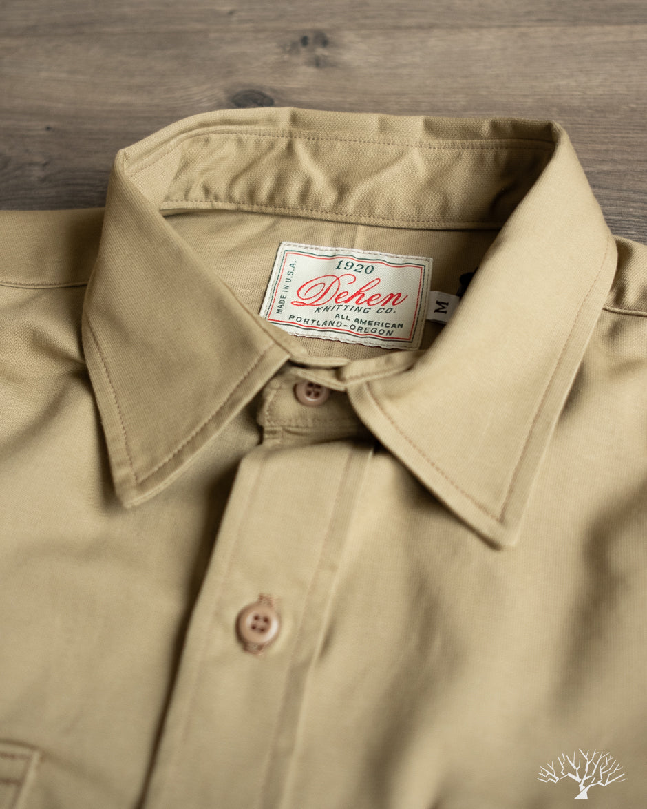 Dehen 1920 Short-Sleeve Drover Shirt - Alvord Khaki