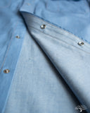 Dehen 1920 Short-Sleeve Drover Shirt - Light Indigo Chambray