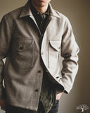 Dehen 1920 Skyline Overshirt - Oatmeal Melton