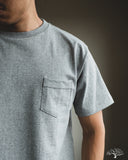 Denime 263 Crew Neck Pocket T-Shirt - Heather Grey