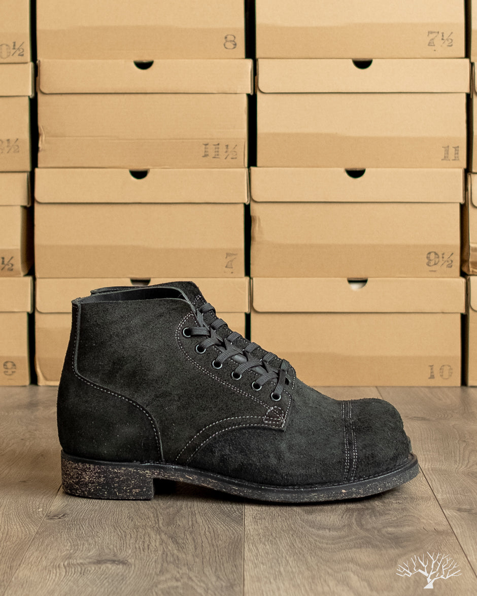 Withered Fig x Dr. Sole OZ Trooper Black Roughout Service Boot
