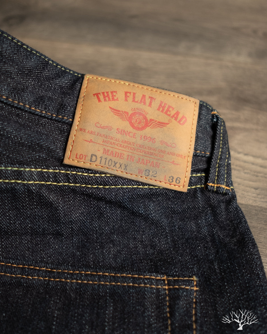 Flat Head FN-D110 - 14.5oz Left Hand Twill Regular Tapered Selvedge Denim