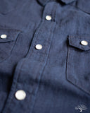 FN-SCW-002L - Indigo Dobby Western Shirt