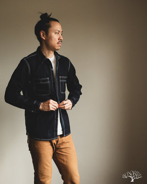 The Flat Head FN-SDK-301L - 10oz Denim Work Shirt