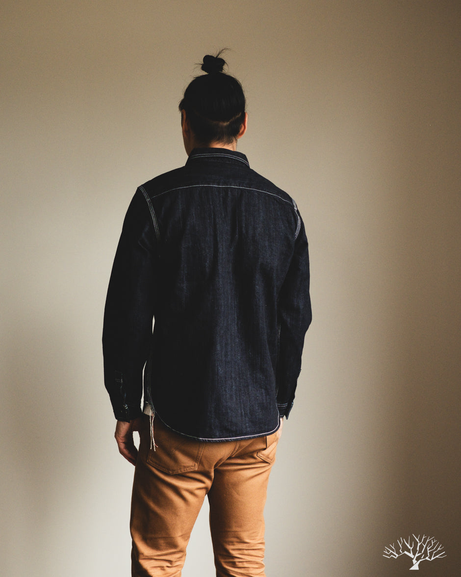 The Flat Head FN-SDK-301L - 10oz Denim Work Shirt