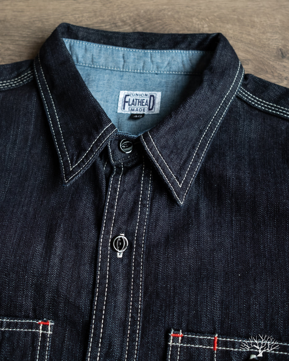 The Flat Head FN-SDK-301L - 10oz Denim Work Shirt