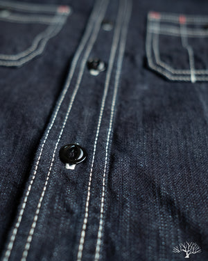 The Flat Head FN-SDK-301L - 10oz Denim Work Shirt