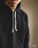 Flat Head FN-SWP-301 - Loopwheel Hooded Sweatshirt - Black