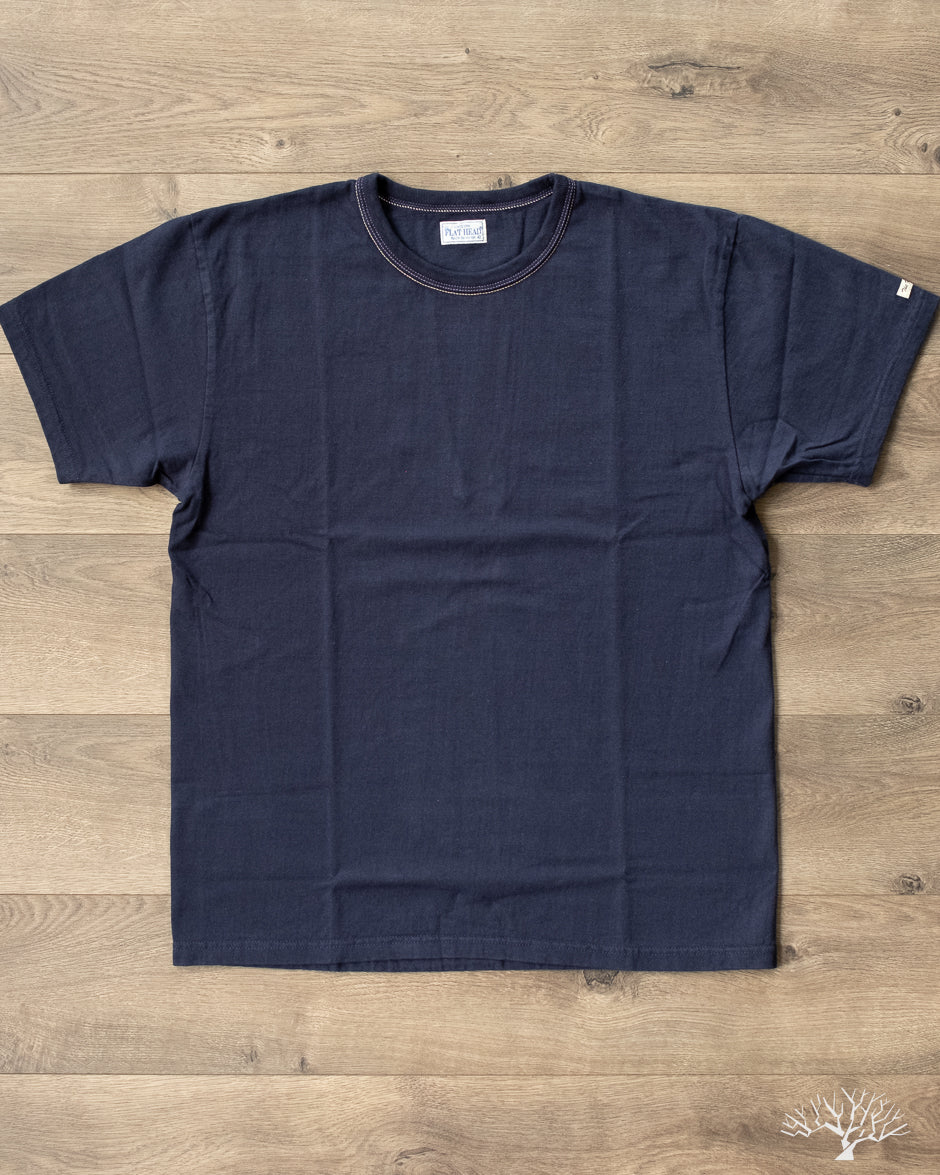 The Flat Head - FN-THC-001 - THC 9oz Heavyweight Tee - Navy – Withered Fig