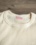 Flat Head FN-THW-001 - Thermal Raglan Sleeve Tee - Ivory