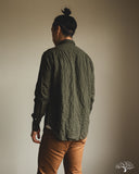 Gitman Vintage Olive Winter Seersucker Work Shirt