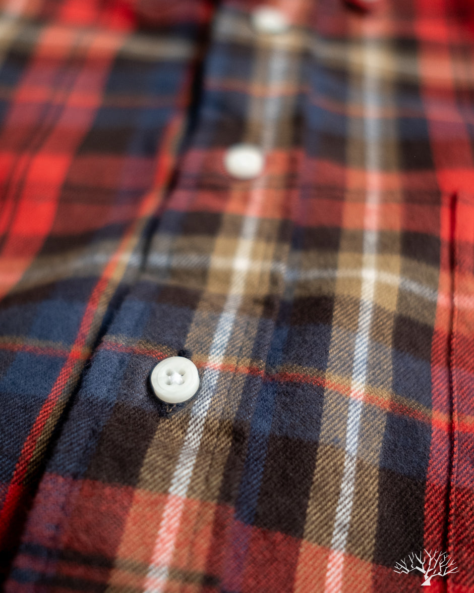 Red Shaggy Check Shirt