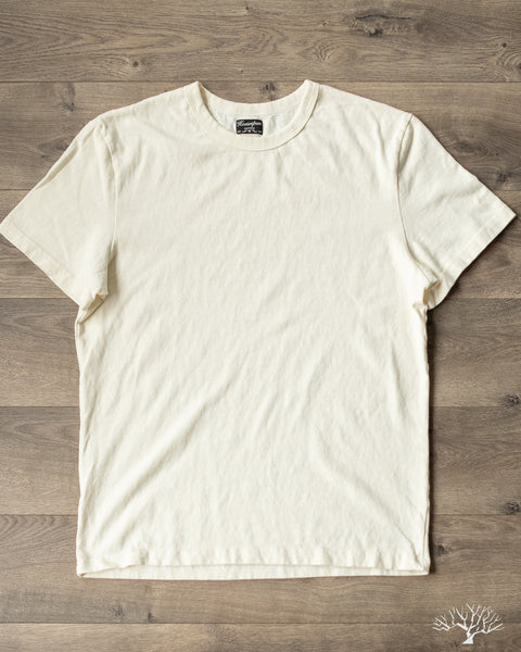 Made in L.A. Homespun Slub Pocket T-Shirt in White