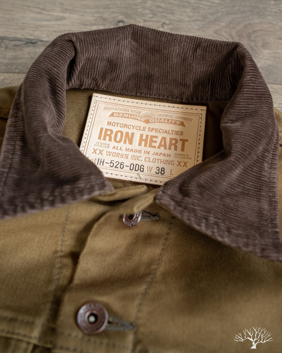 Iron Heart IH-526-ODG - Whipcord Modified Type III Jacket - Olive Drab Green