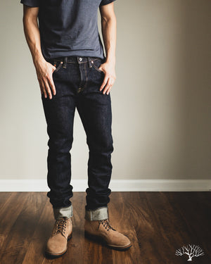 Iron Heart IH-555S-21 - 21oz Indigo Selvedge Super-Slim Denim