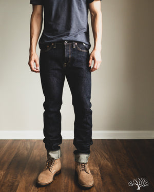 Iron Heart IH-555S-21 - 21oz Indigo Selvedge Super-Slim Denim