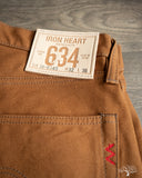 Iron Heart IH-634D - 17oz Duck Straight Cut Pants - Brown