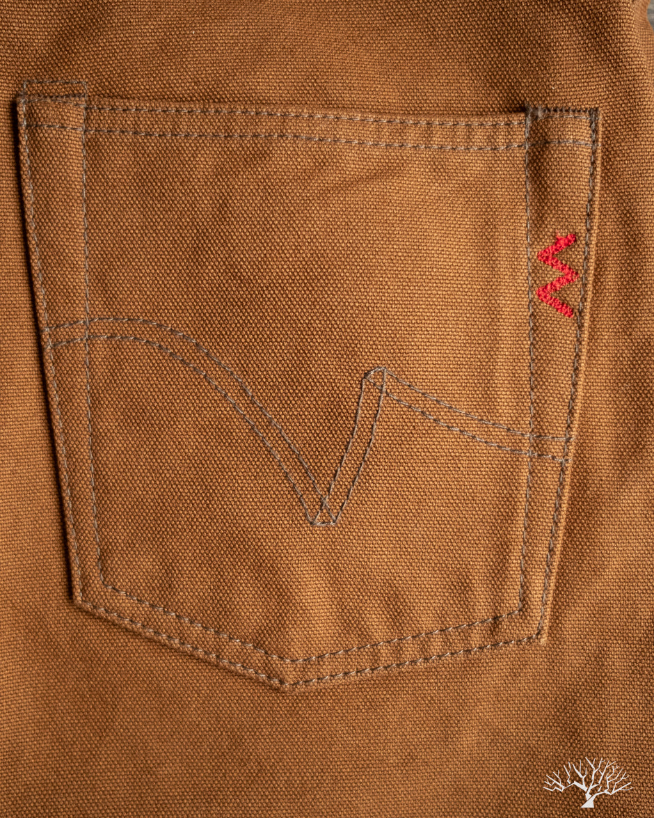 Iron Heart IH-634D - 17oz Duck Straight Cut Pants - Brown