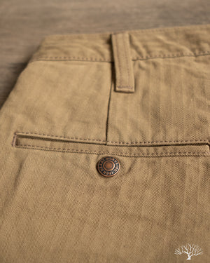 Iron Heart IH-735-KHA - 11oz Herringbone Work Pants - Khaki