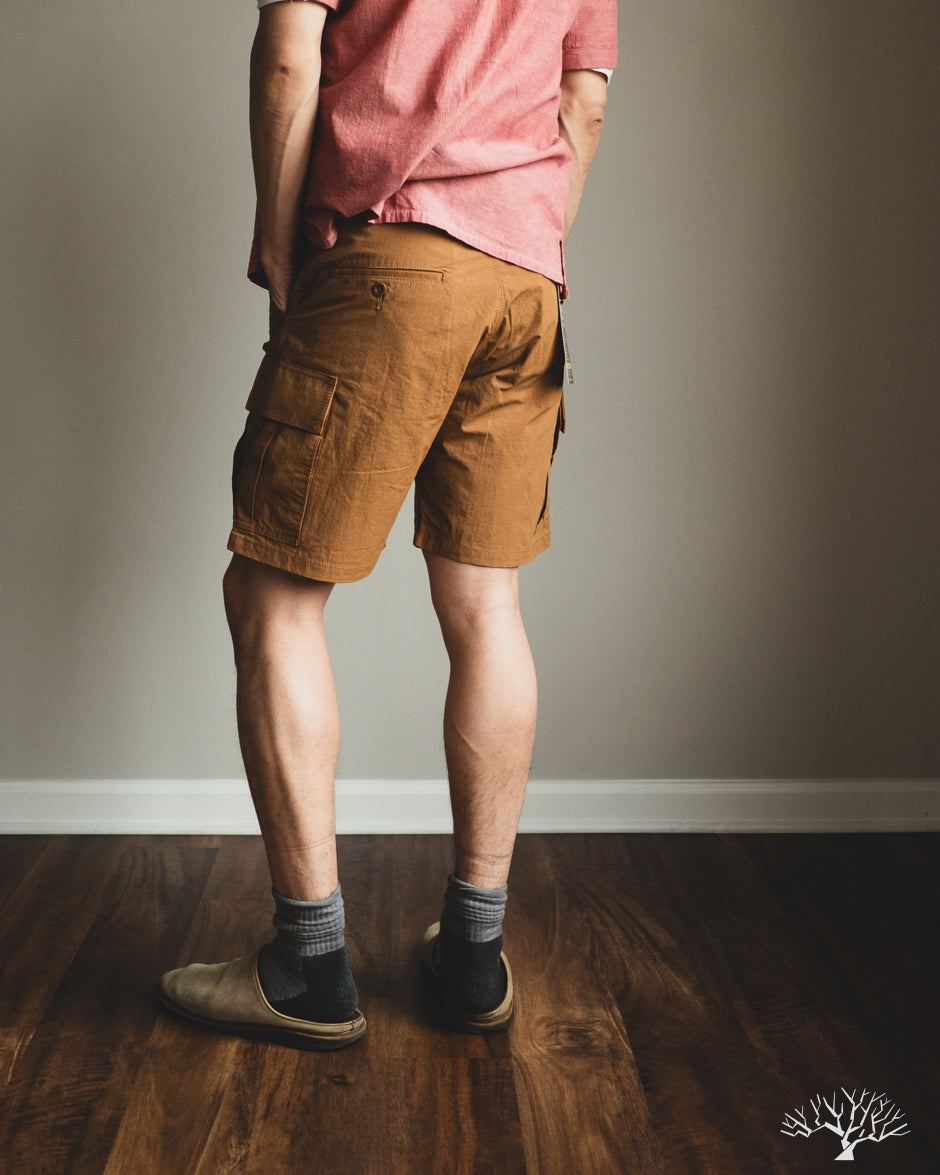 Iron Heart IH-736-BRN - Ripstop Cargo Shorts - Brown