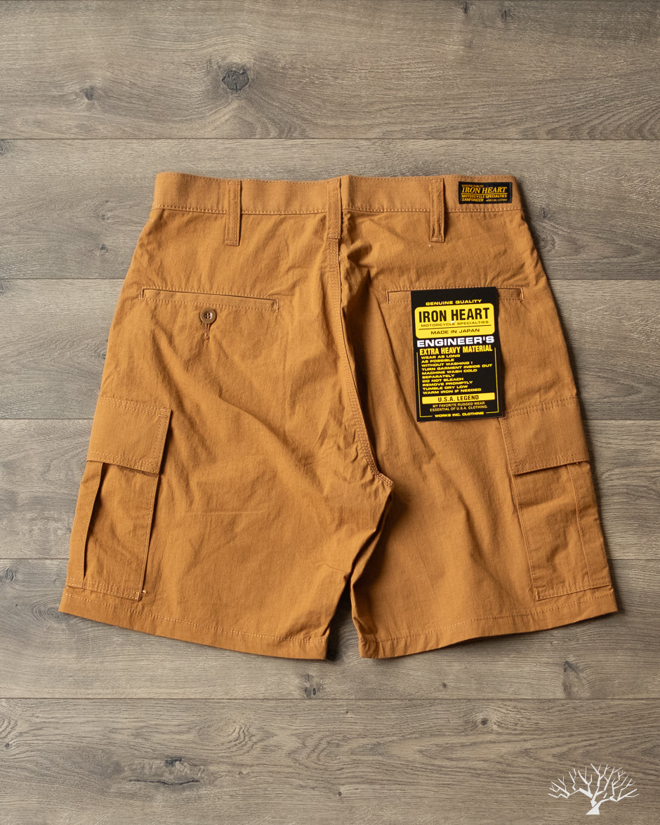 Iron Heart IH-736-BRN - Ripstop Cargo Shorts - Brown