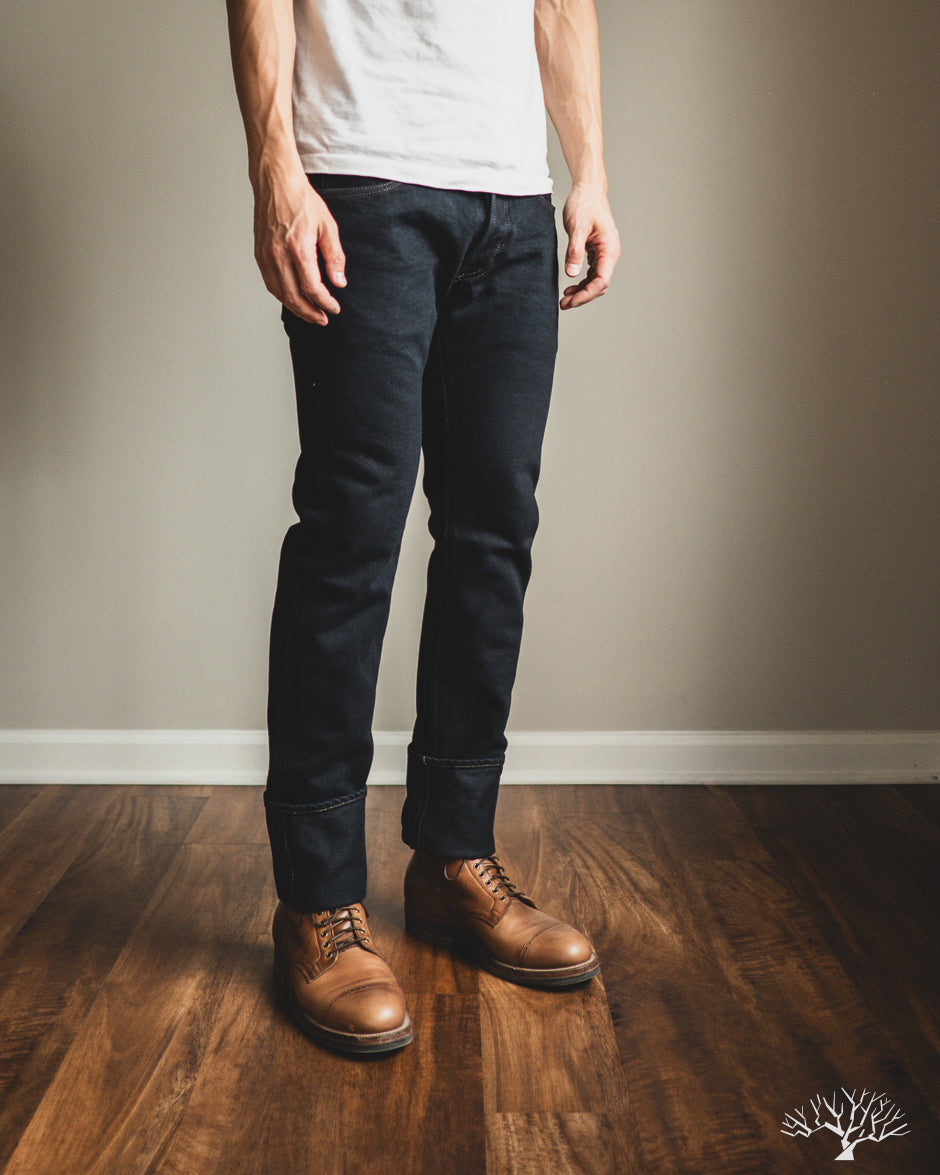 Iron Heart IH-777S-21od - Overdyed Indigo 21oz Japanese Selvedge Slim Tapered Denim