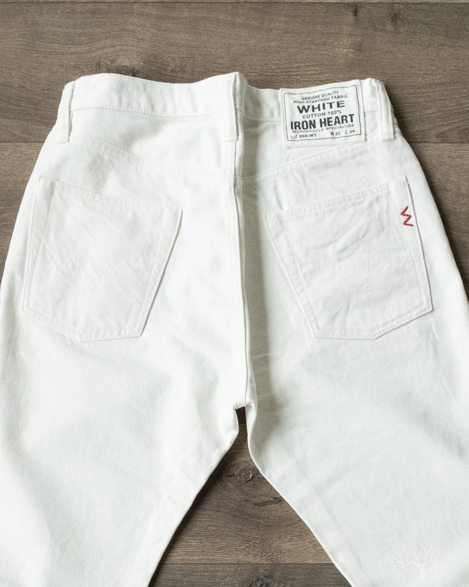 High-rise cotton twill chinos