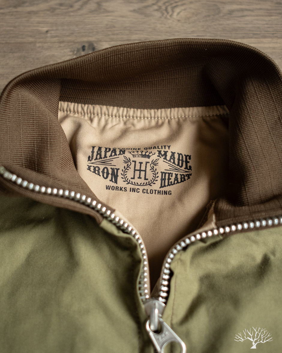 Iron Heart IHJ-130-OLV-NP - Reversible Tanker Jacket - Olive