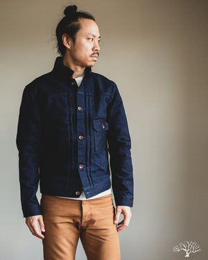 Iron Heart IHJ-140-IG - 19oz Selvedge Denim Type I Jacket - Indigo/Grey