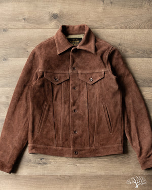 Iron Heart IHJ-49-BRN Split Steer Modified Type III Jacket - Brown