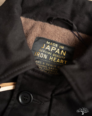 Iron Heart IHM-39-BLK - Military Serge A2 Deck Jacket - Black